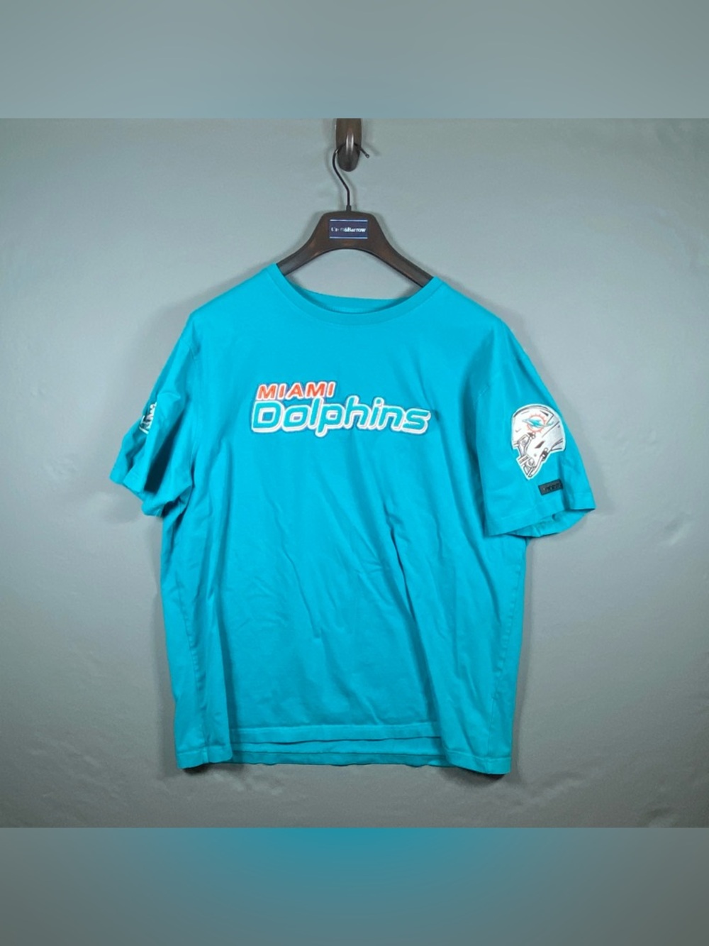 Miami Dolphins Pro Standard Luxury Athletic Shirt Teal Blue Embroidered 2XL NFL